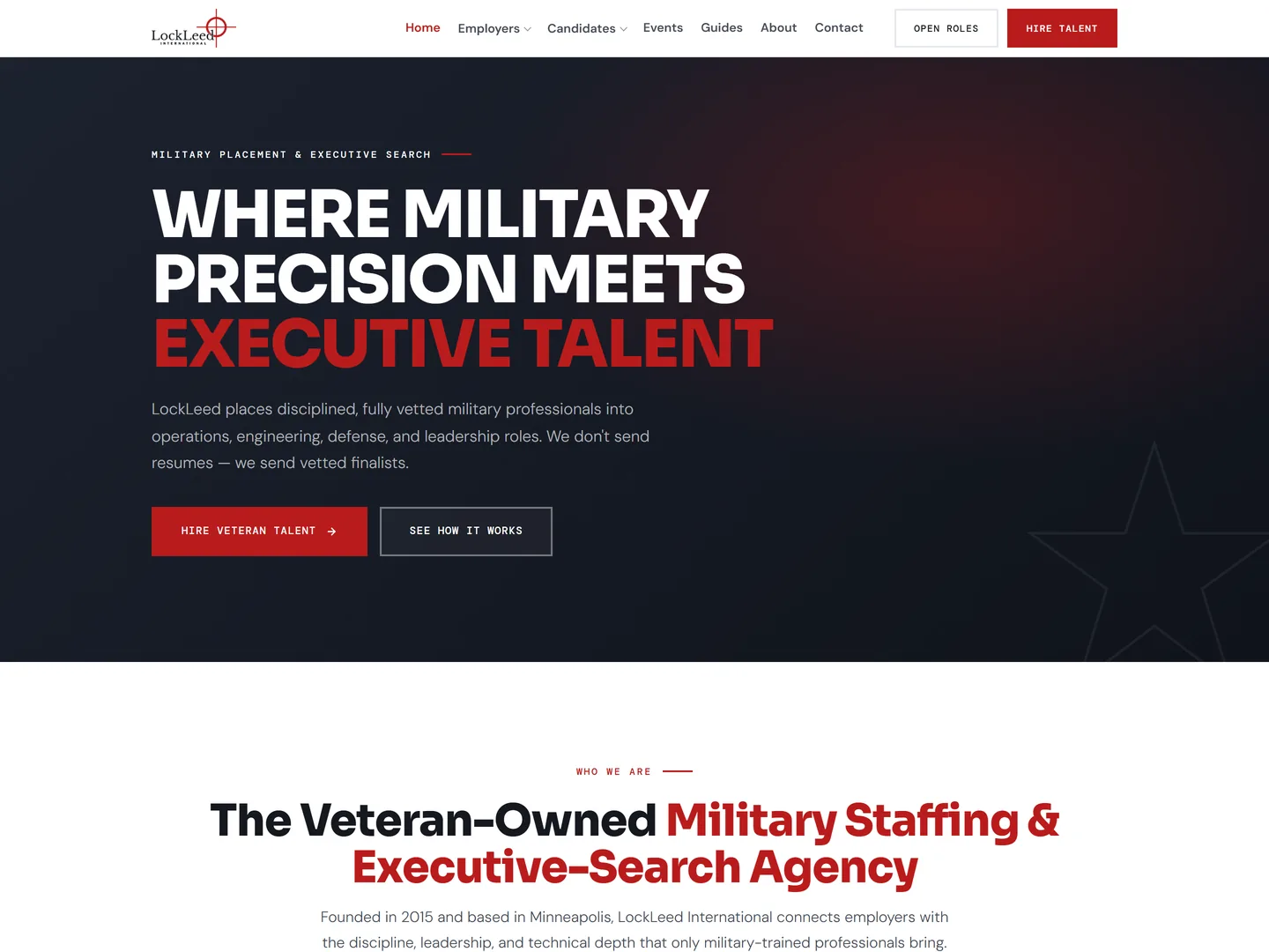 LockLeed International homepage — Veteran hiring & staffing