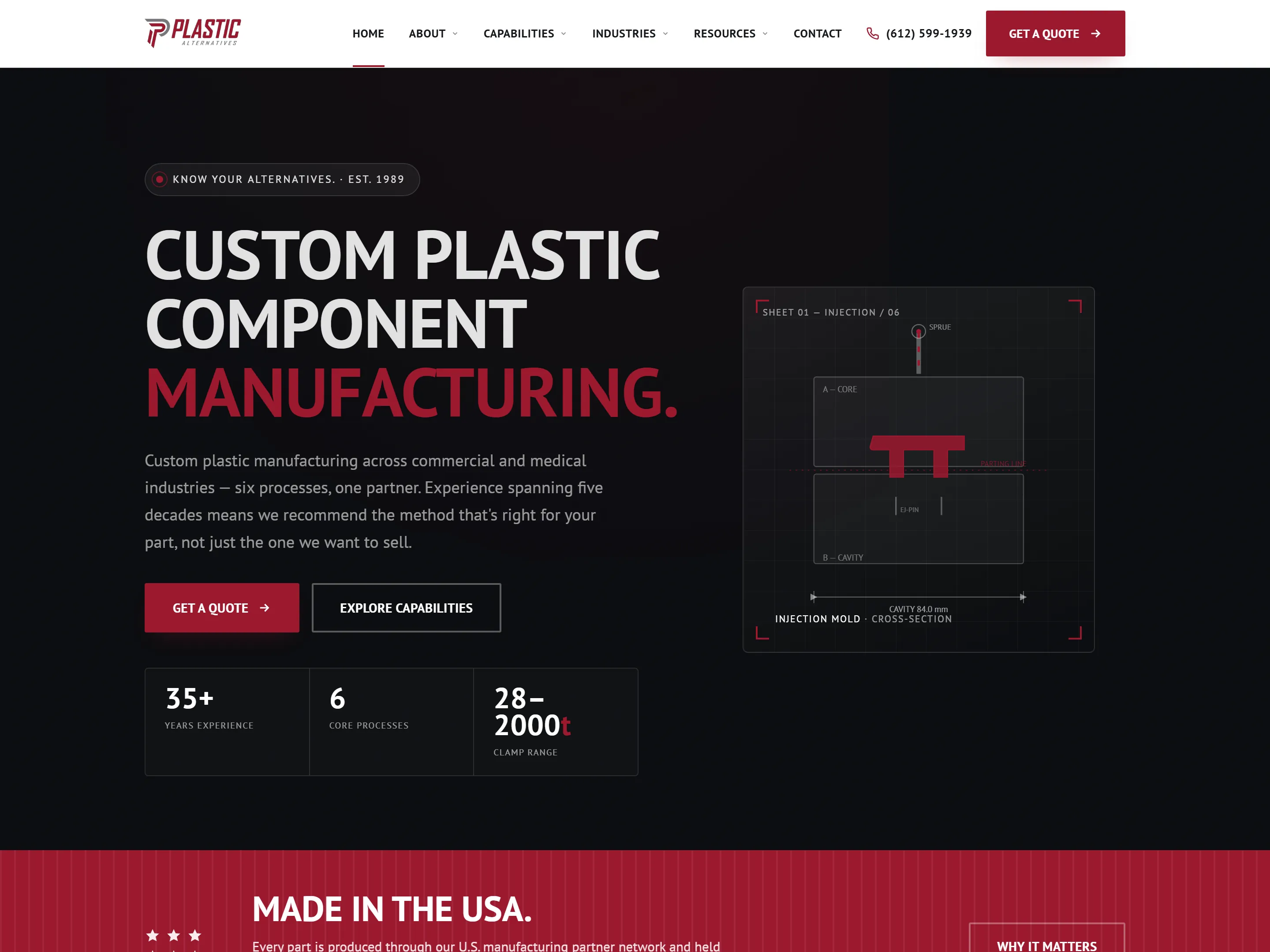 Plastic Alternatives homepage — Plastic manufacturing